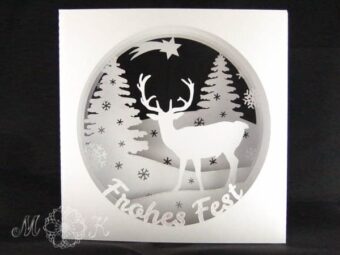 Plotterdatei Tunnelkarte Frohes Fest