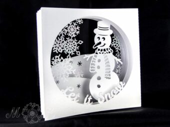 Plotterdatei Tunnelkarte Let it Snow