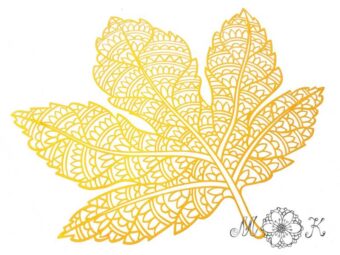 Plotterdatei Folienmotiv Blatt-Tangle