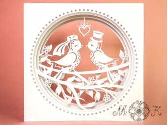 Plotterdatei Tunnelkarte Vogelhochzeit