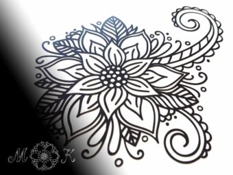Plotterdatei Folienmotiv Blumen-Doodle (3)