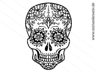 Plotterdatei Folienmotiv Sugar Skull