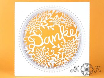 Plotterdatei Tunnelkarte Danke