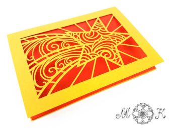Plotterdatei Faltkarte Weihnachtsstern