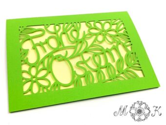 Plotterdatei Faltkarte Frohe Ostern
