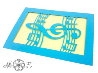 Plotterdatei Faltkarte Musik
