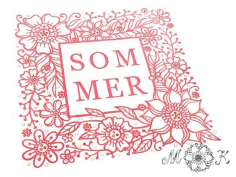 Plotterdatei Folienmotiv Sommer mit Strass