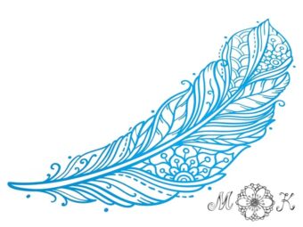Plotterdatei Folienmotiv Feder-Doodle