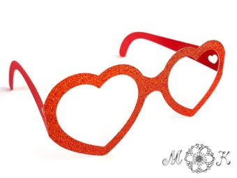 Plotterdatei Deko Herz-Brille
