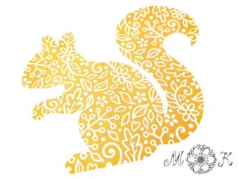 Plotterdatei Folienmotiv Herbst-Hörnchen