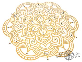 Plotterdatei Folienmotiv Mandala-Doodle 11 mit Strass