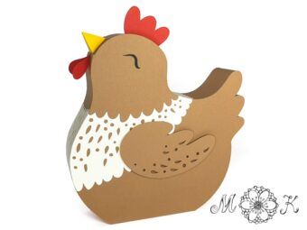 Plotterdatei Deko Huhn