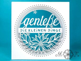 Plotterdatei Tunnelkarte genieße die kleinen Dinge