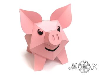 Plotterdatei Verpackung Sparschwein