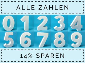 Plotterdatei Deko Zahlen (alle)