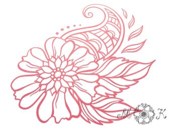 Plotterdatei Folienmotiv Blume 2