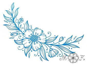 Plotterdatei Folienmotiv Blumenranke (4)