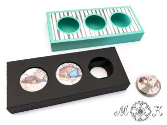 Plotterdatei Verpackung für 3-5 Buttons (25 mm)