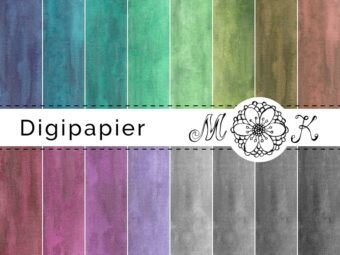 Digipapier Streifen auf Leinwand