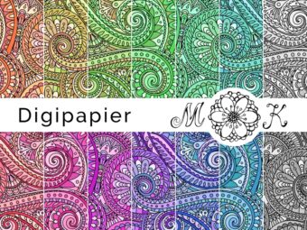 Digipapier Swirl