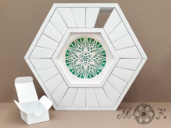 Plotterdatei Adventskalender sechseckig