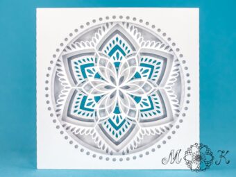 Plotterdatei Mini-Tunnelkarte Mandala