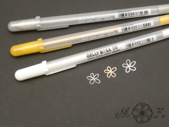 Gelly Roll Set gold, silber, weiß
