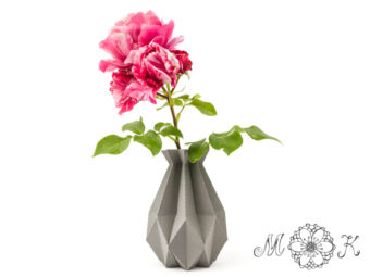 Plotterdatei Deko Reagenzglashalter low poly Vase