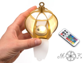 Plotterdatei Deko Christbaumkugel ohne Kleben Erweiterung LED