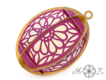 Plotterdatei Deko Osterei ohne Kleben Erweiterung Blumen-Dekor 2