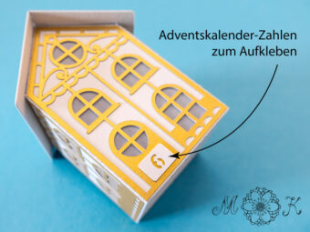 Plotterdatei Verpackung Haus Erweiterung Adventskalenderzahlen