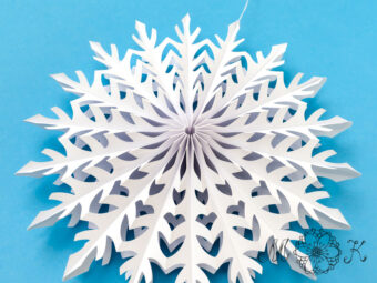 Plotterdatei Deko Fächer-Schneeflocke