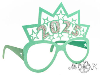 Plotterdatei Deko Silvester-Brille 2025