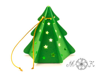 Plotterdatei Verpackung Weihnachtsbaum-Box klein