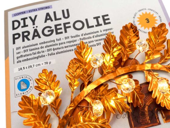 Alu-Prägefolie Kupfer