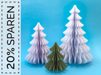 Plotterdatei Deko Waben-Tannenbaum Set
